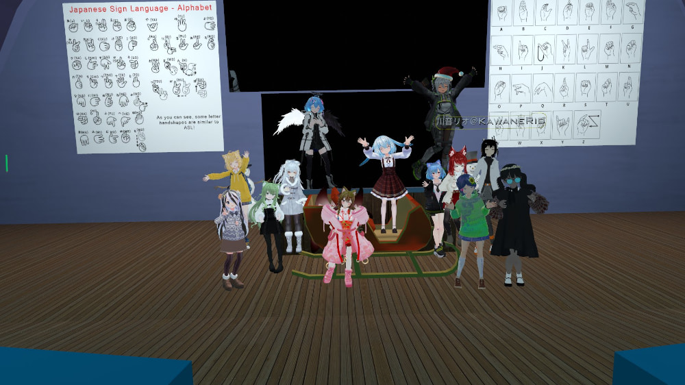 初めて日本のVR手話講義を開催した様子