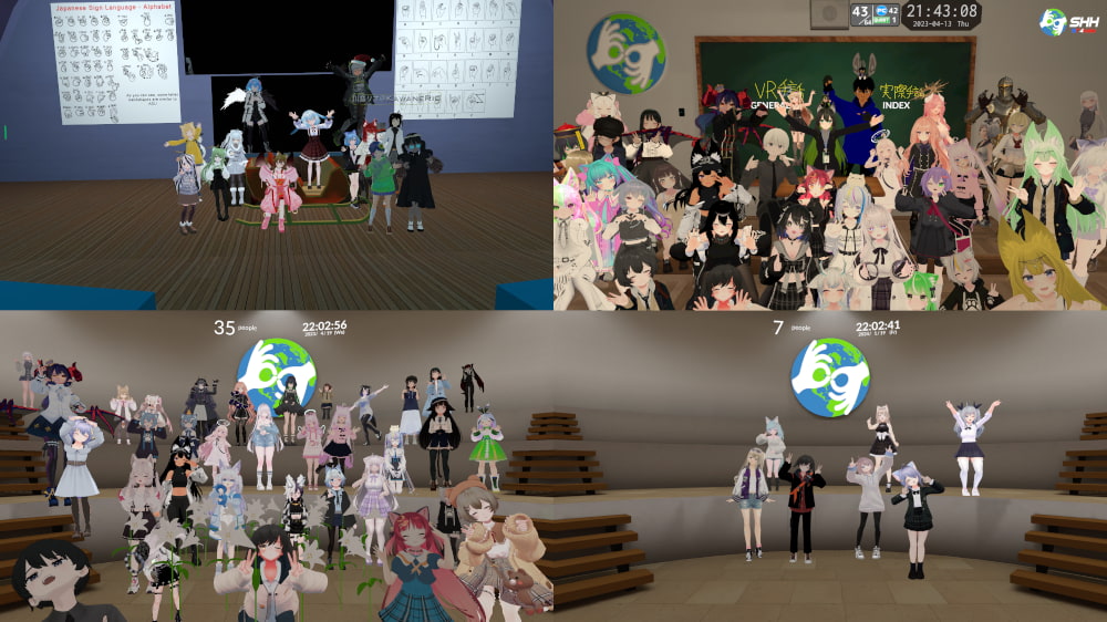 言語学習イベントとして VR 手話教室を開催！