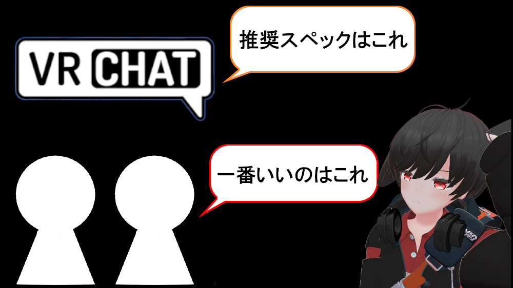 VRChat 公式の推奨スペックと有識者たちからの推奨スペック